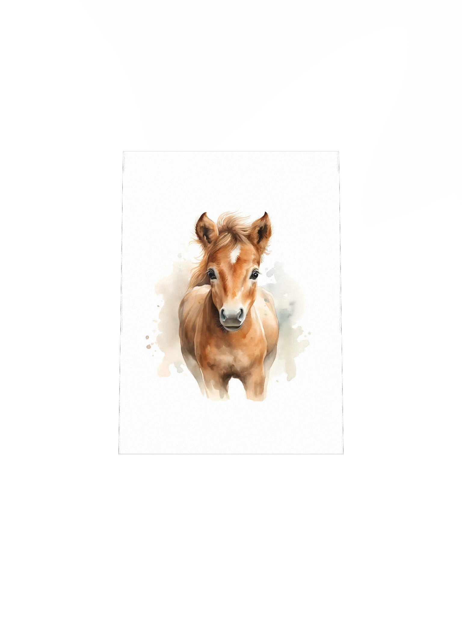 Watercolor Horse Portrait Print product image (6)