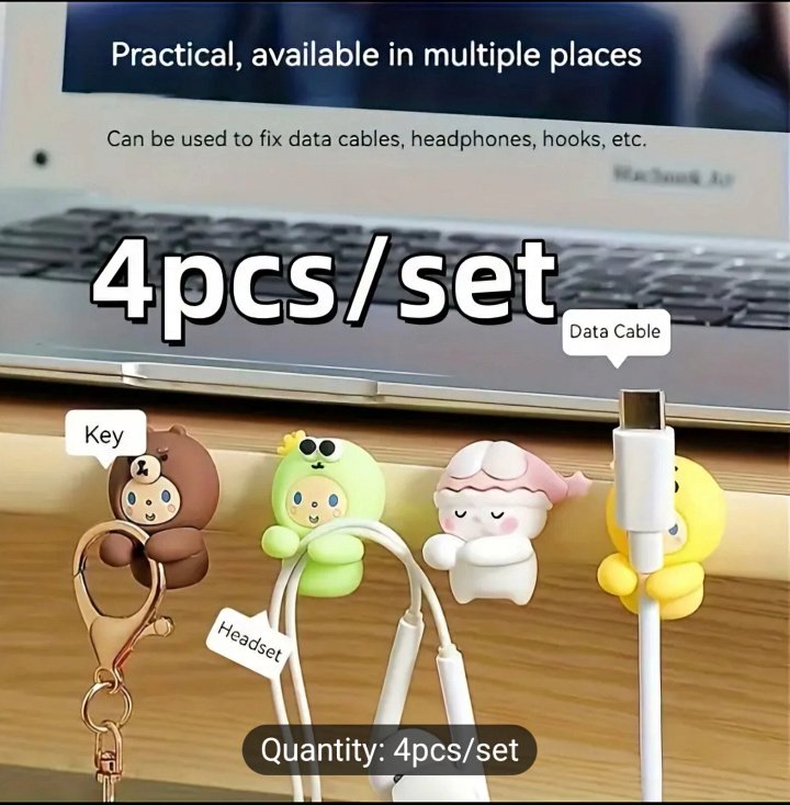 Happy Cute Animals Cord holders product image (1)