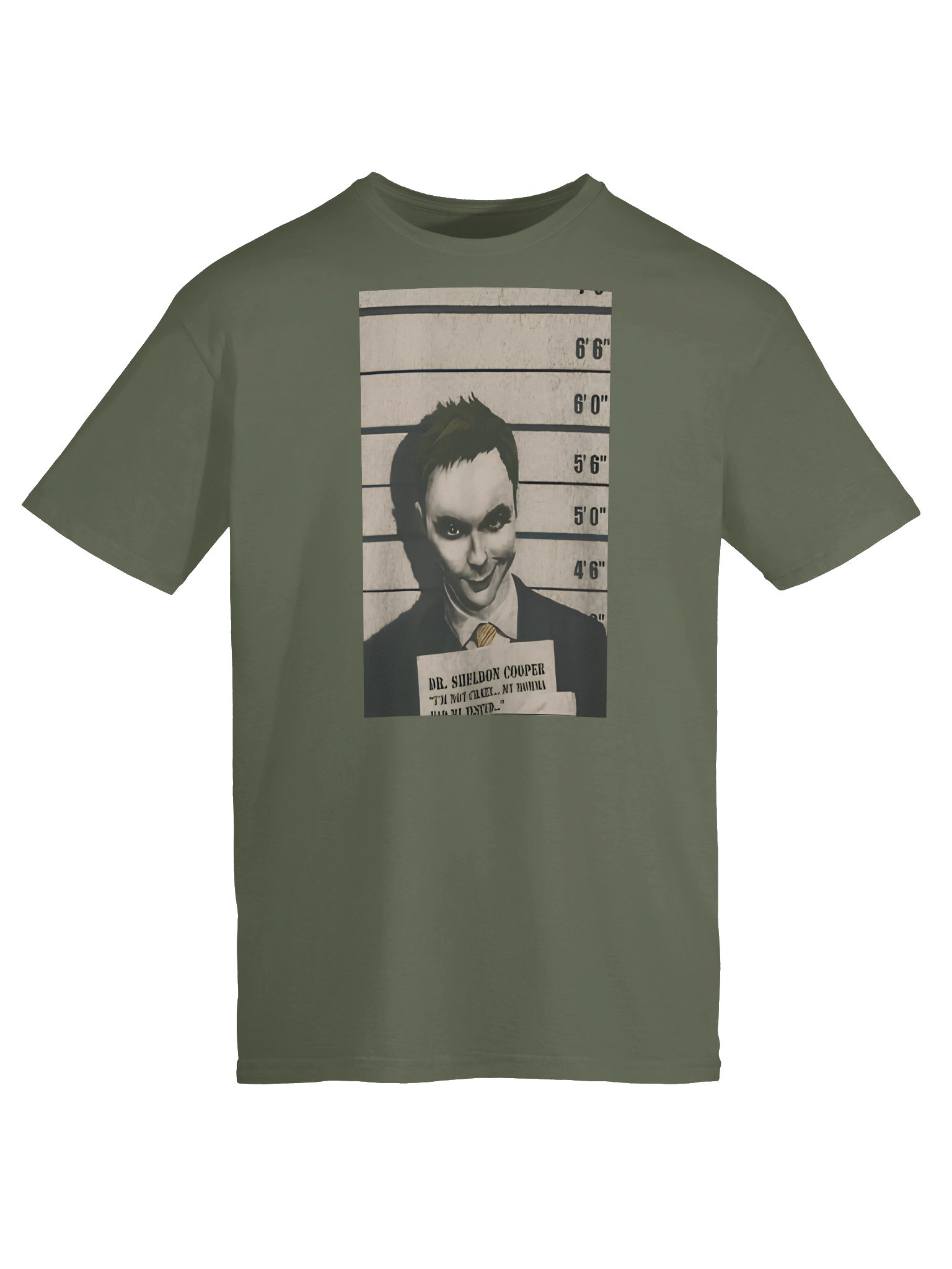 Sheldon Cooper Joker Mugshot Shirt product image (2)