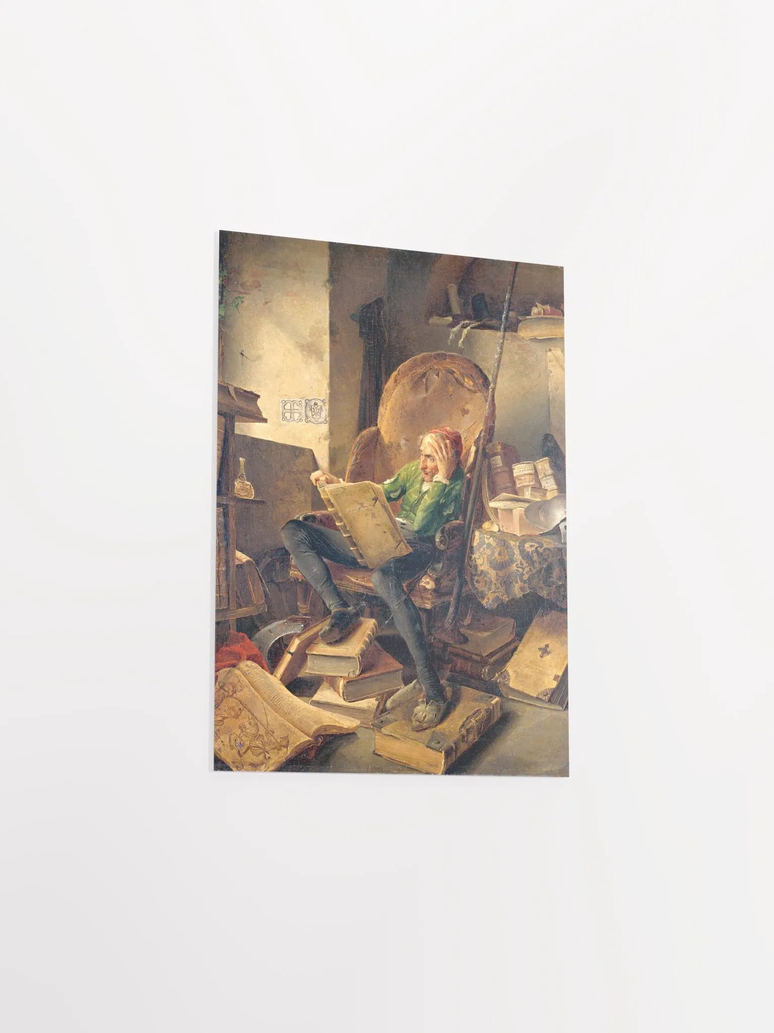 ''Don Quichotte Reading in his Armchair'' by Adolf Schrödter Poster product image (3)