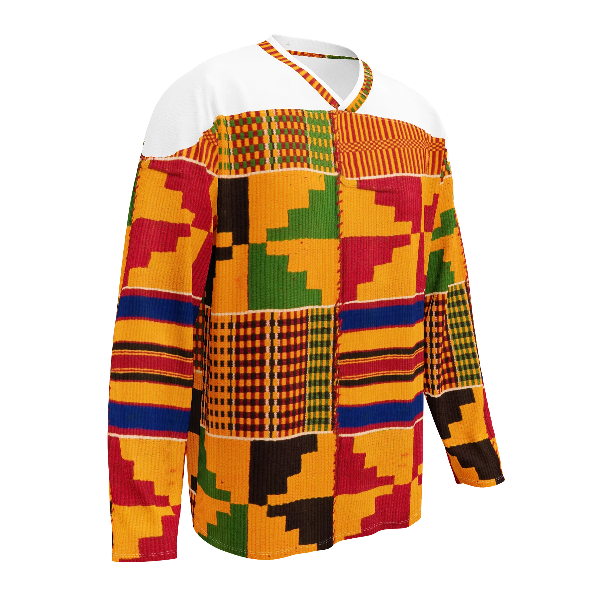 Kente Print Hockey Jersey — Unisex product image (2)