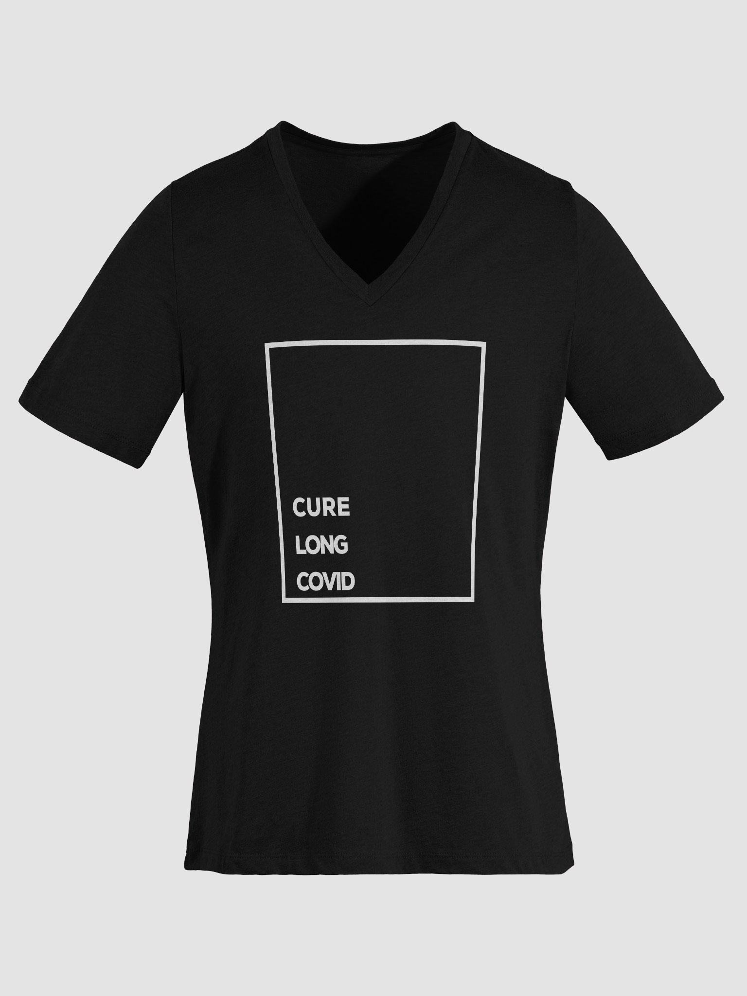 CURE LONG COVID Relaxed V-Neck Tee product image (26)
