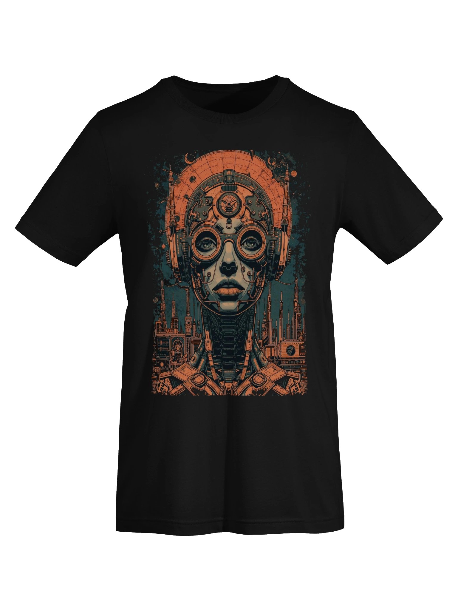 Cyberpunk Android Portrait Lightweight T-Shirt product image (4)
