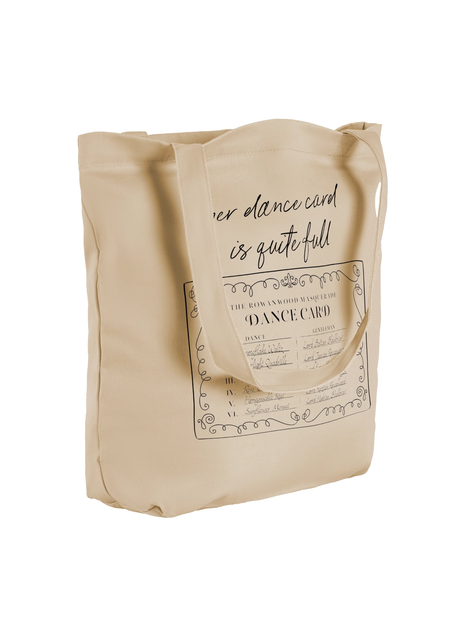 Dance Card Econscious Tote Bag | 16″ × 14 ½″ product image (4)