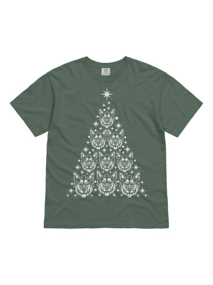 Alaskan Malamute Christmas Tree T-Shirt product image (2)
