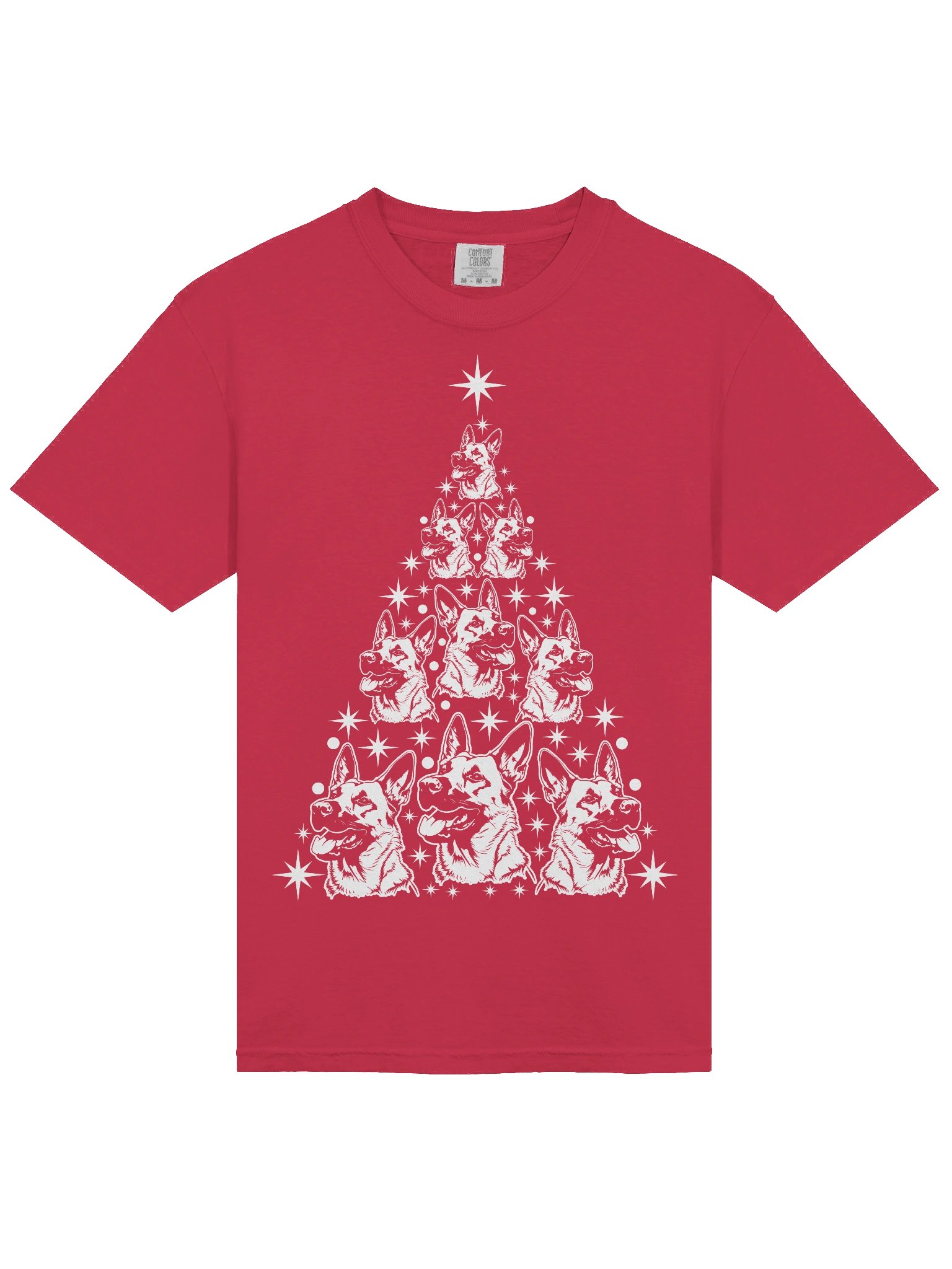 Belgian Malinois Christmas Tree T-Shirt product image (5)