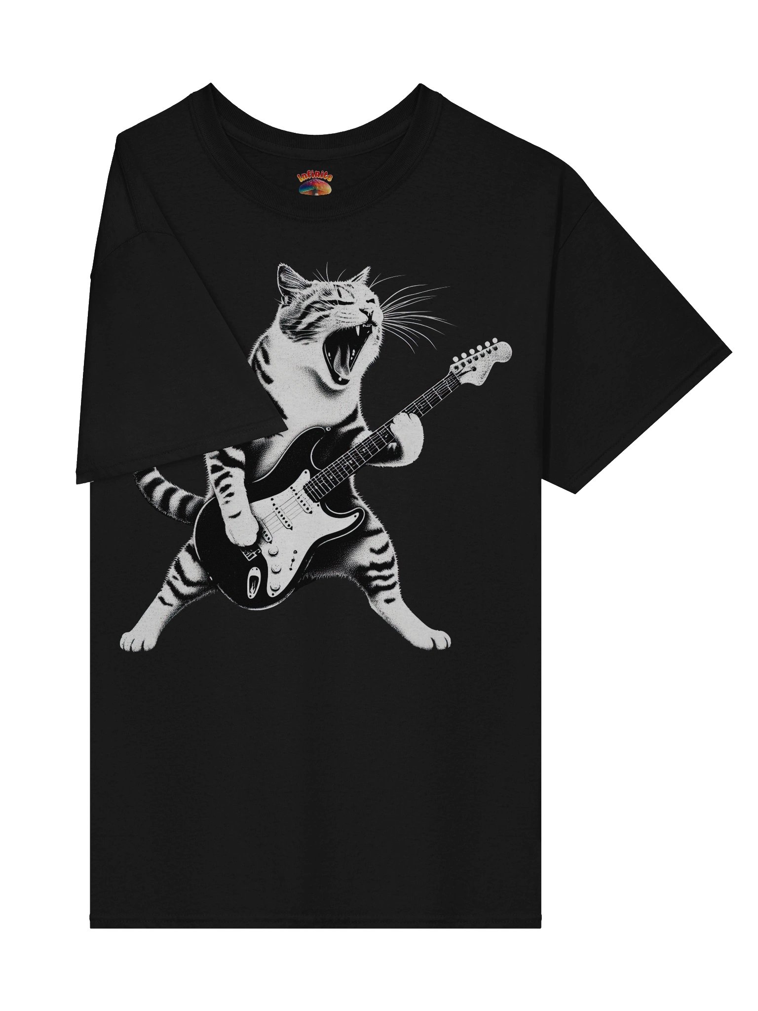 CAT PLAYING GUITAR T-SHIRT product image (38)