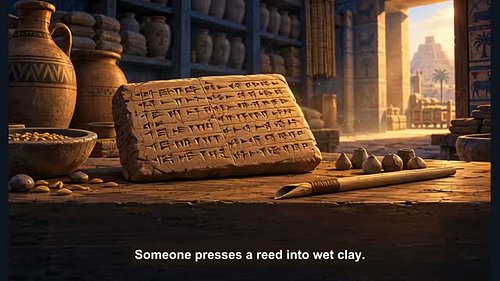 A mark on clay can outlive the person who made it. Writing gave knowledge somewhere to survive, accumulate and be questioned....