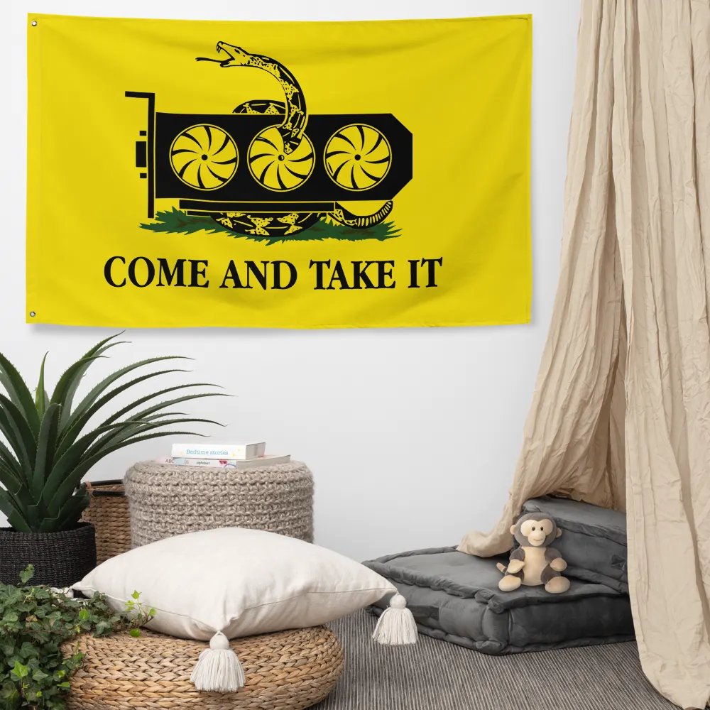 come and take it gpu flag - 100% polyester product image (5)
