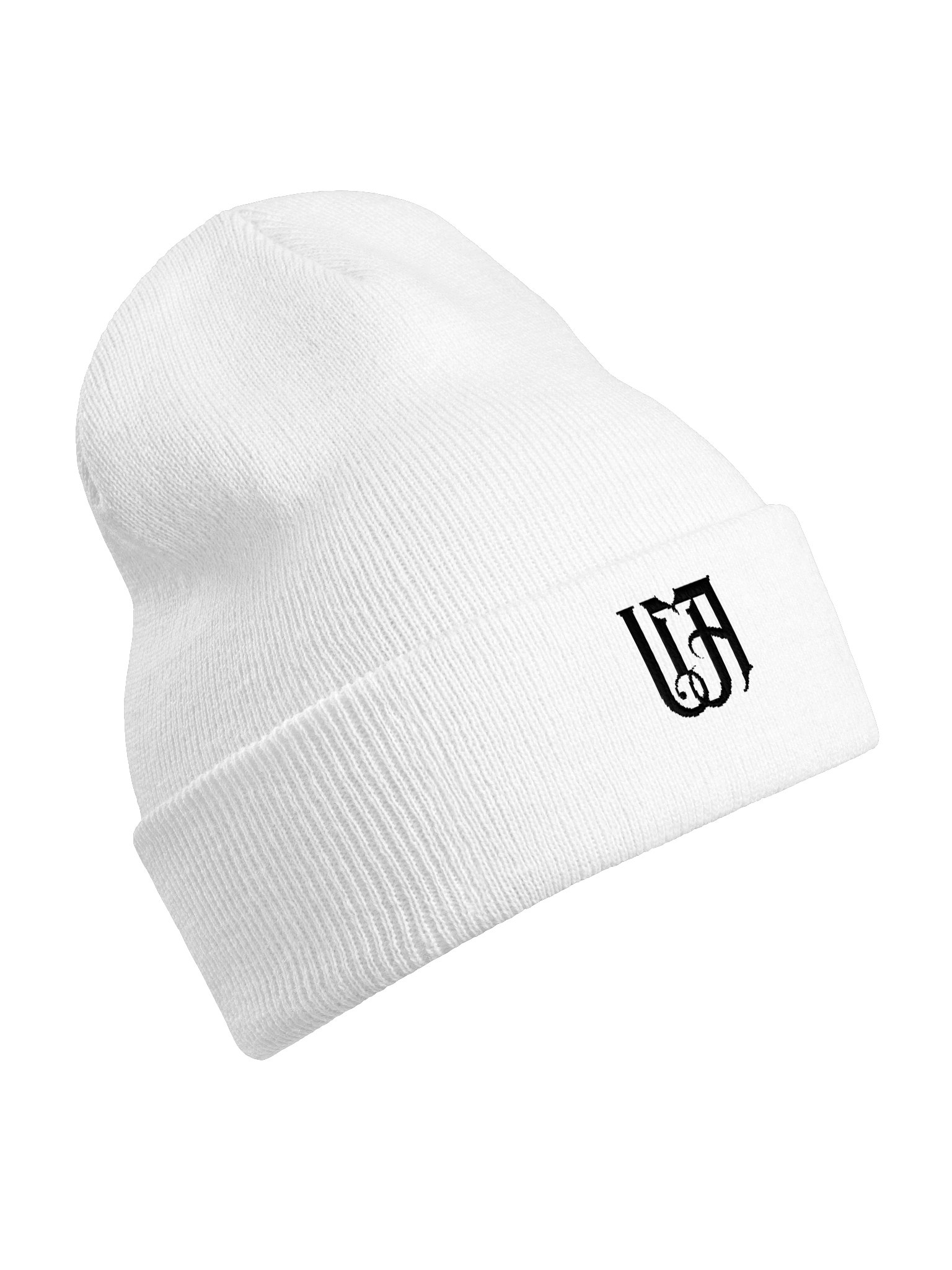 Afterhours Beanie — White / Black Logo (Unisex) product image (8)
