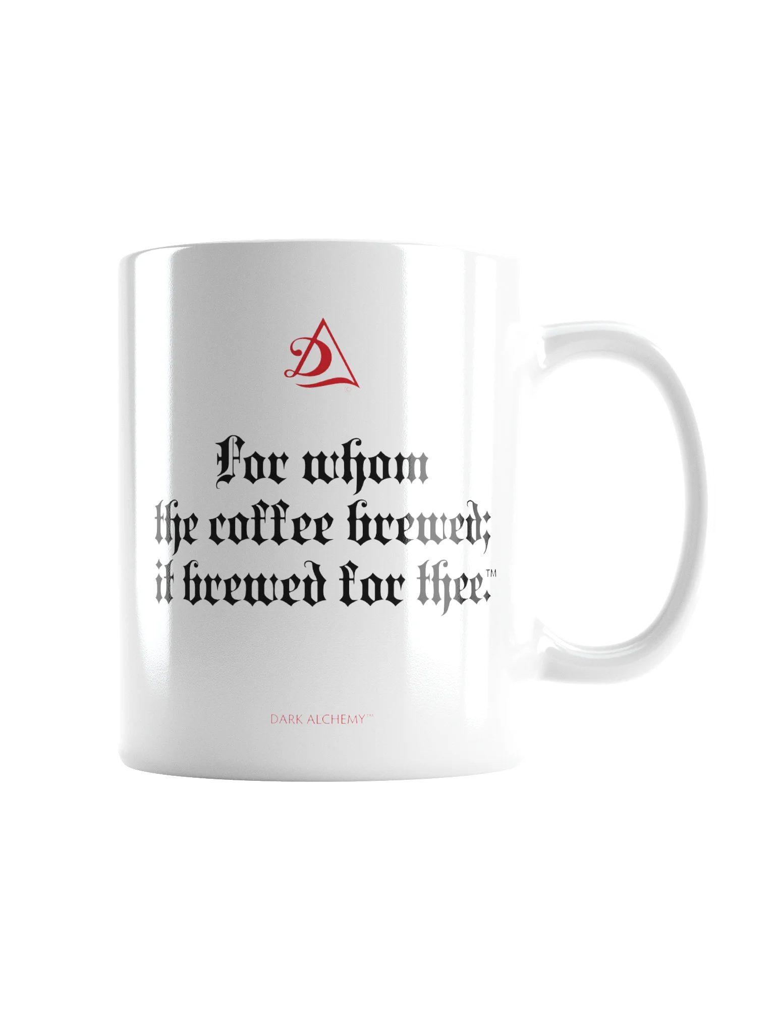 Dark Alchemy™ Coffee Brewed White Gloss Mug product image (2)