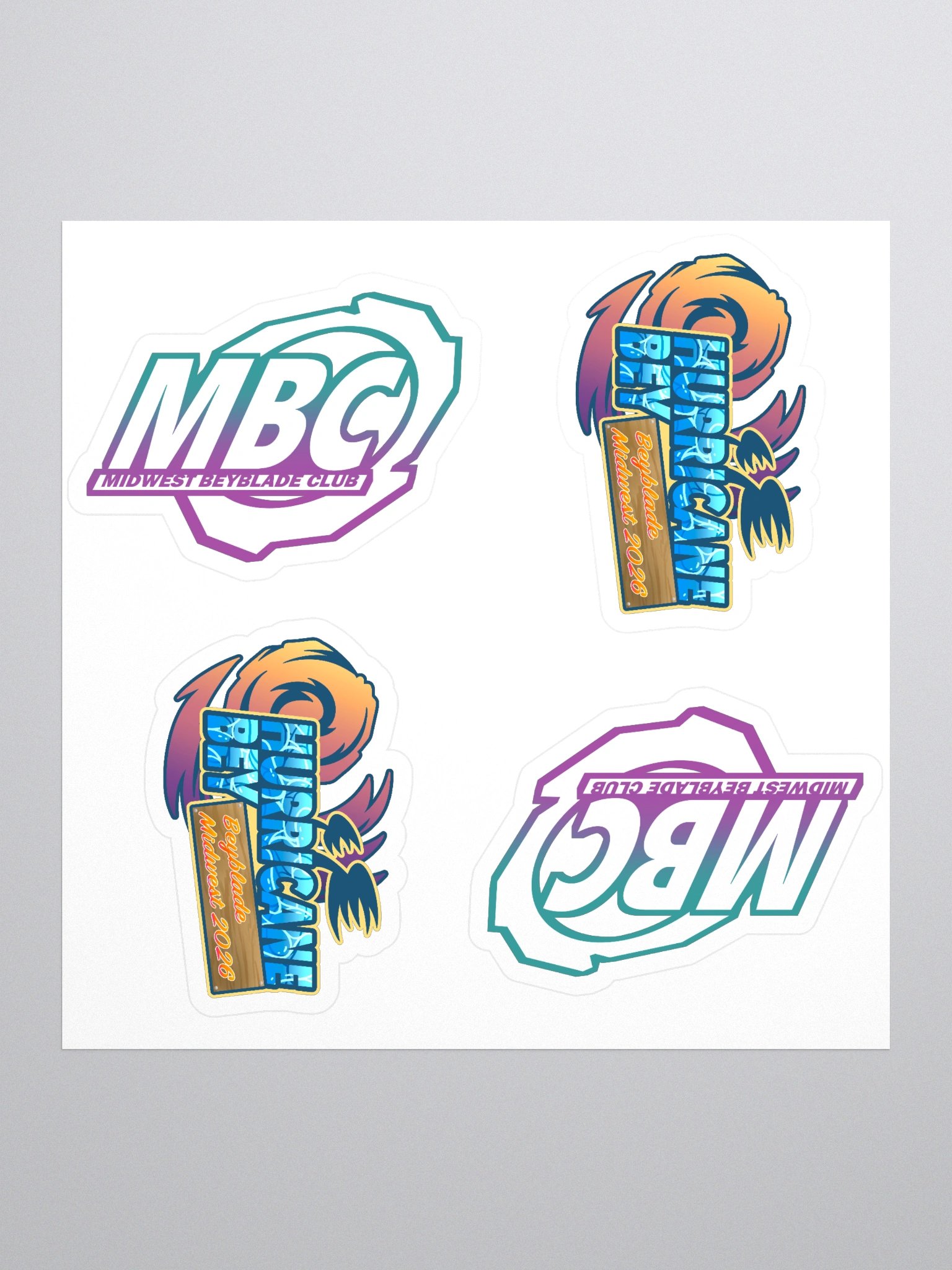 Midwest Beyblade Club 2026 Sticker Set product image (1)