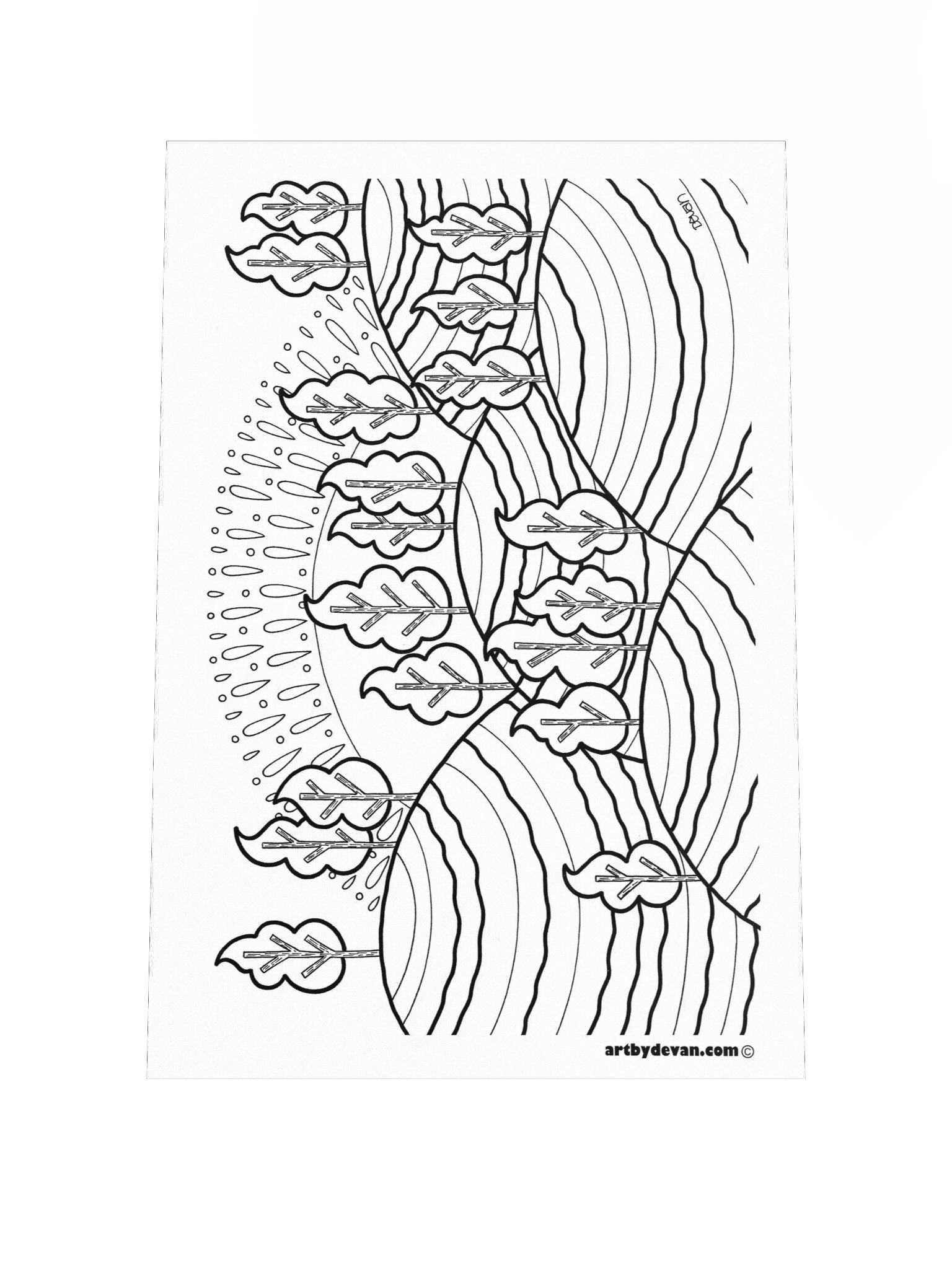 Color Your Own Art: Lumpy Hills product image (1)
