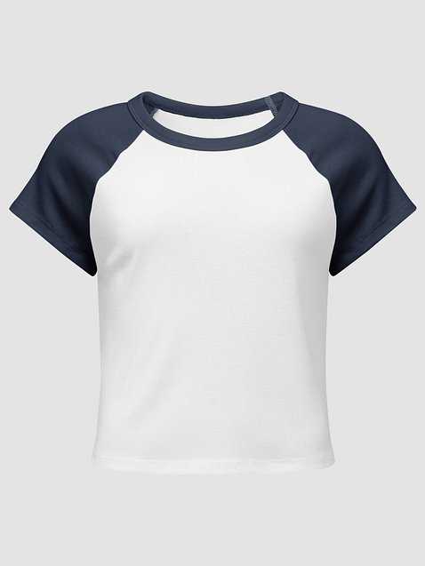 Photo showing Bella+Canvas Women's Micro Rib Raglan Baby Tee