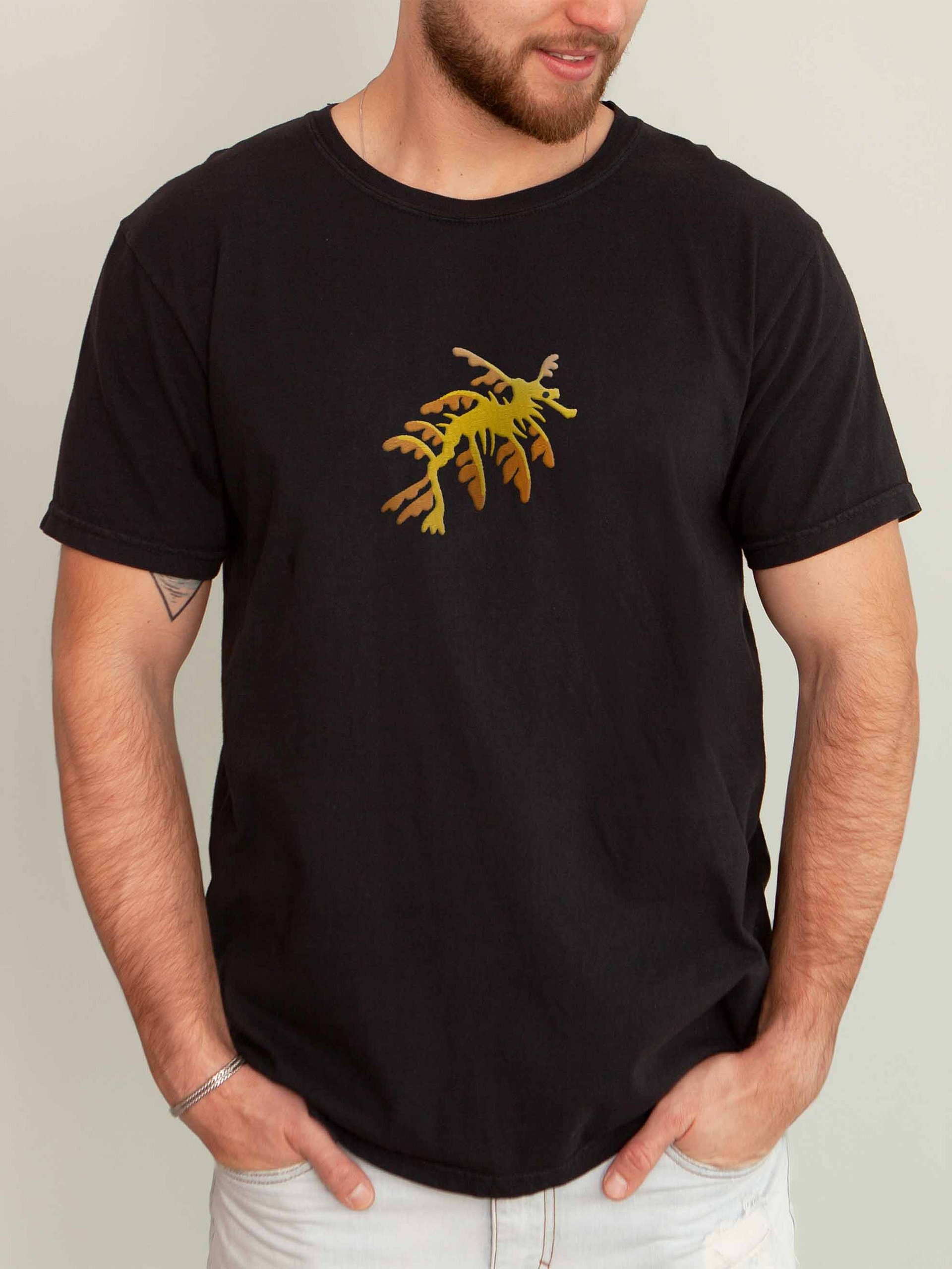 Leafy Sea Dragon Premium T-Shirt (Embroidered) for Reef and Marine Aquarium Lovers product image (2)