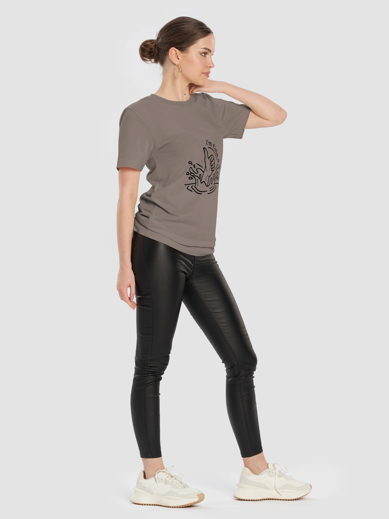 "I'm Fine" Minimalist Line-Art Graphic Tee product image (65)