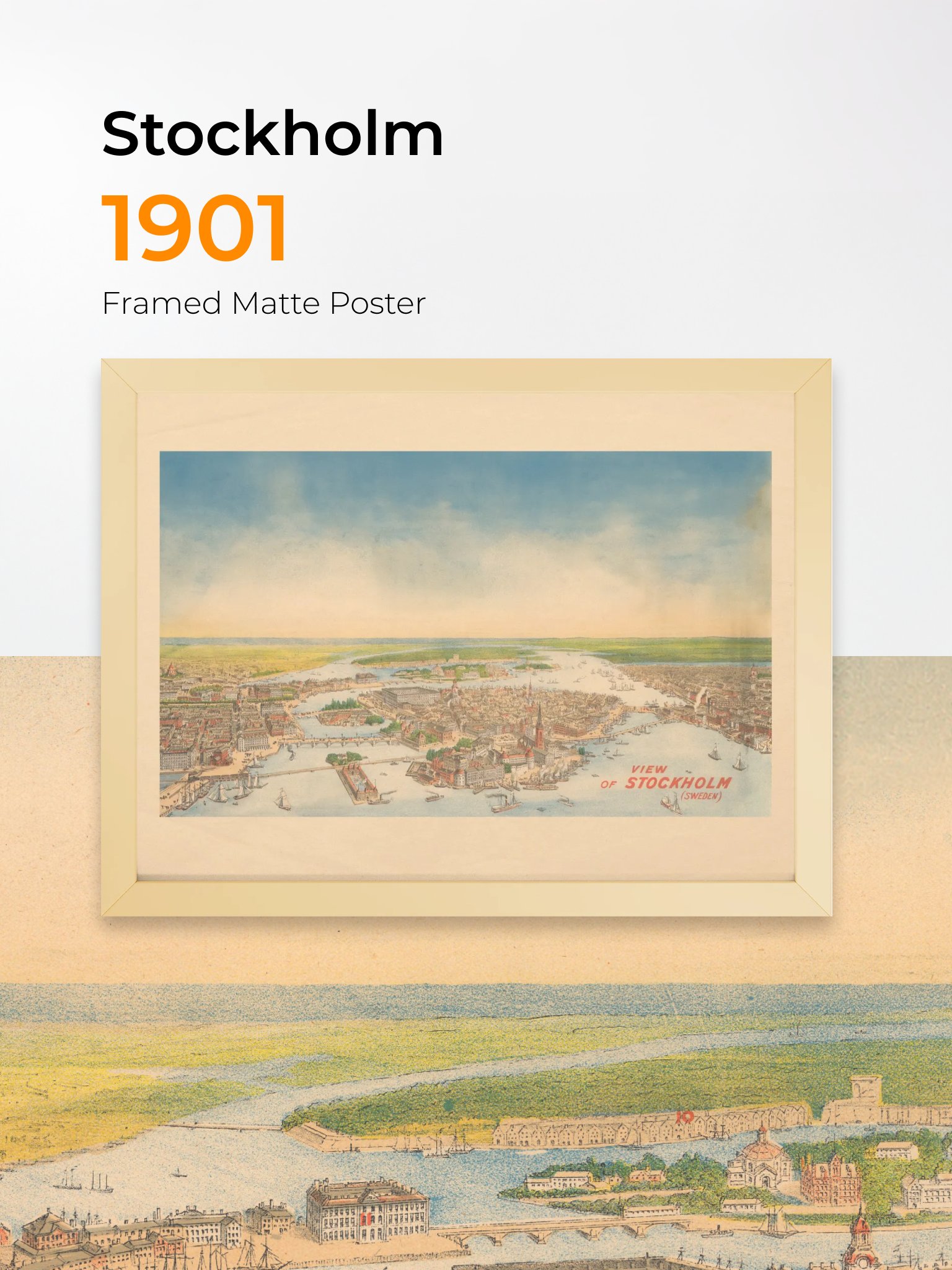 Stockholm 1901 (Framed Poster Print) product image (1)