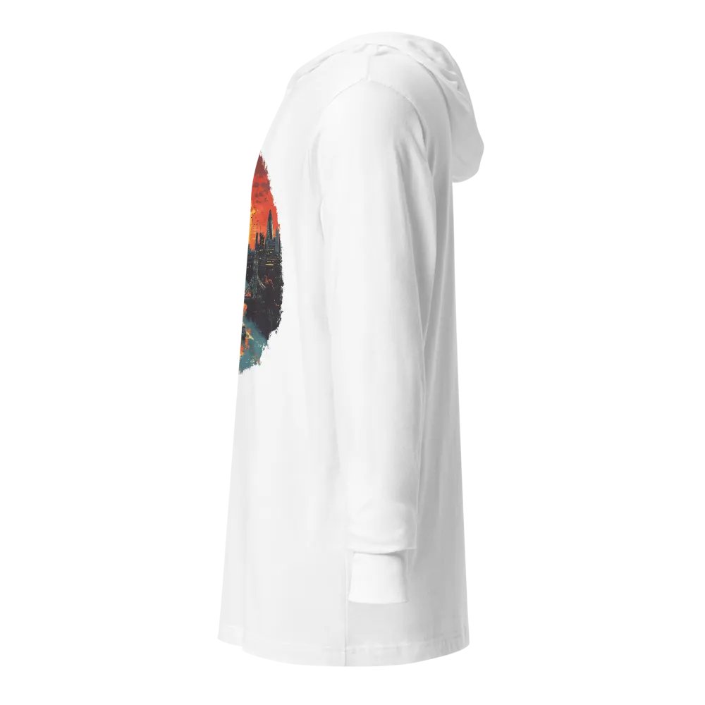 London Sunset Unisex Hooded Tee – Tower Bridge & City Lights product image (9)