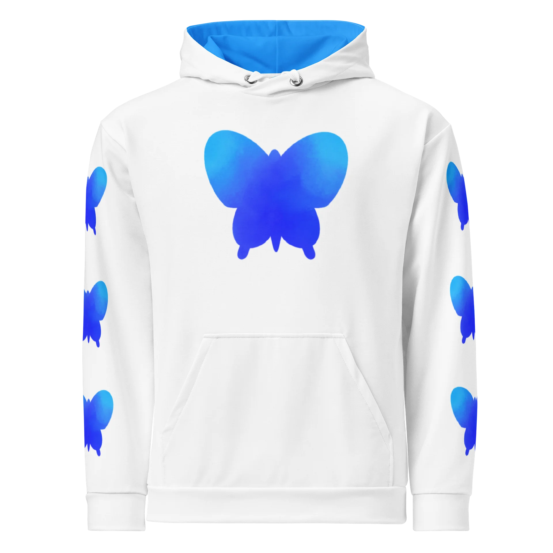 Butterfly Ocean Hoodie (White Variant) product image (1)