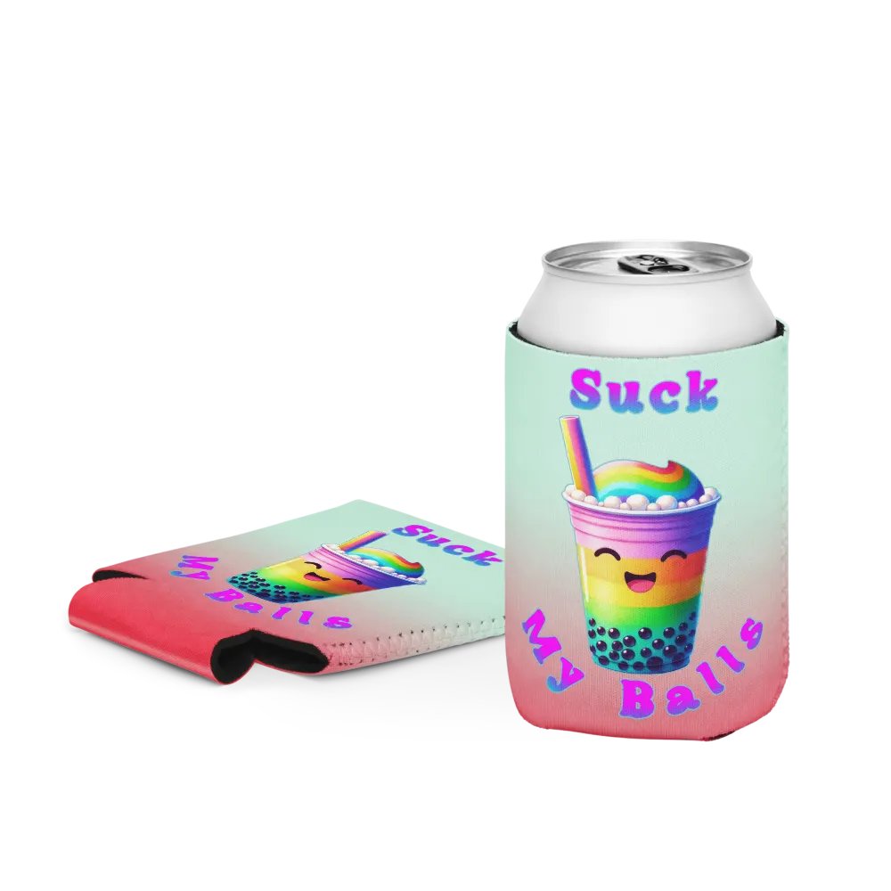 Rainbow Bubble Tea Can Cooler product image (4)