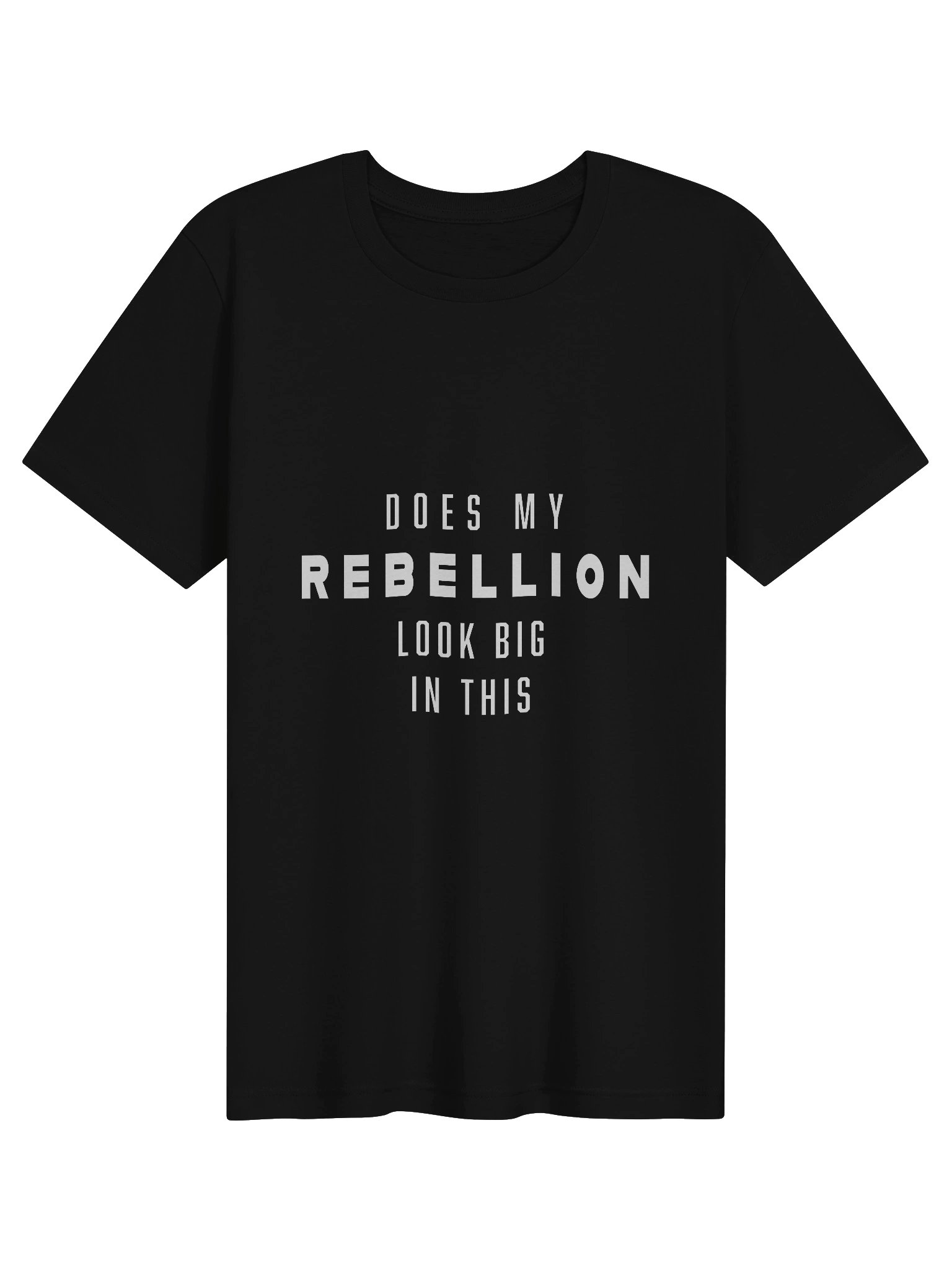 Does My Rebellion Look Big In This Sarcastic Punk Graphic Tee - Minimalist Alternative Streetwear T-Shirt product image (1)
