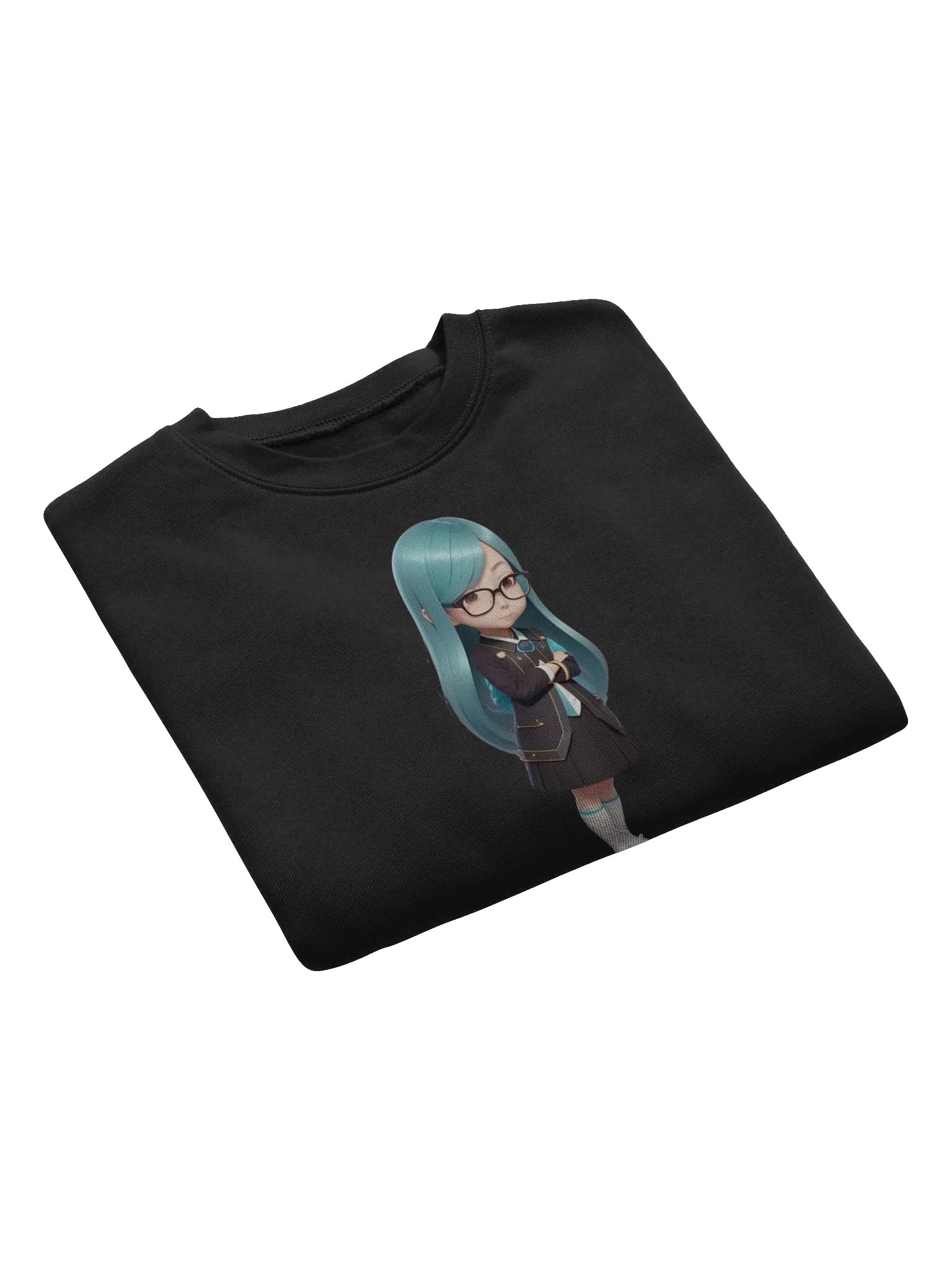 (Aqua CHIBI) K Crop Sweatshirt product image (7)