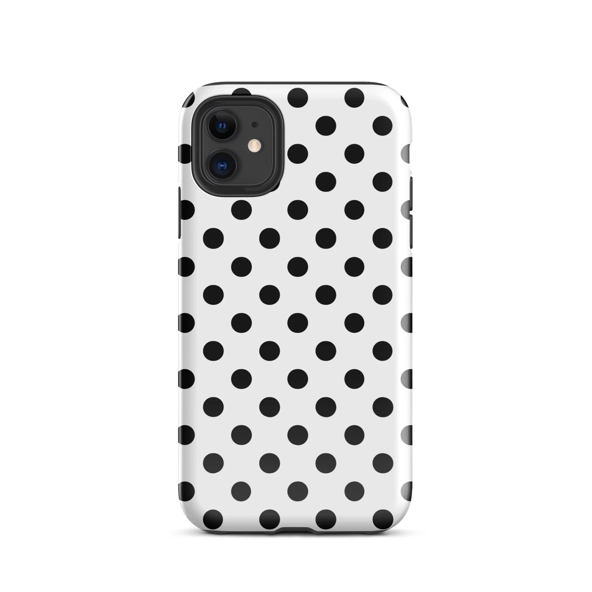 white polka dot i phone case product image (55)