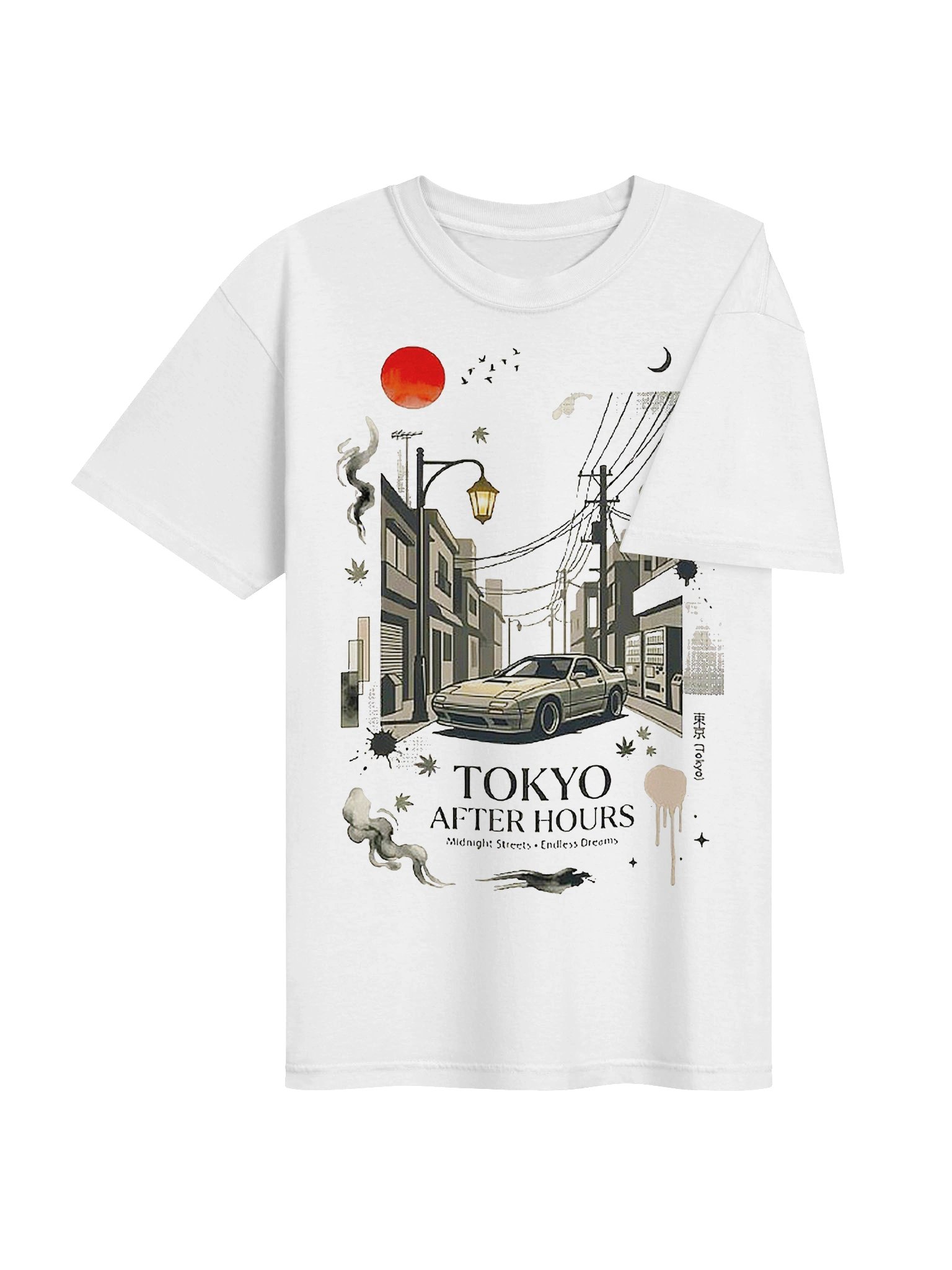 Tokyo After Hours Streetwear Tee | Vintage Japanese Graphic Tee product image (4)