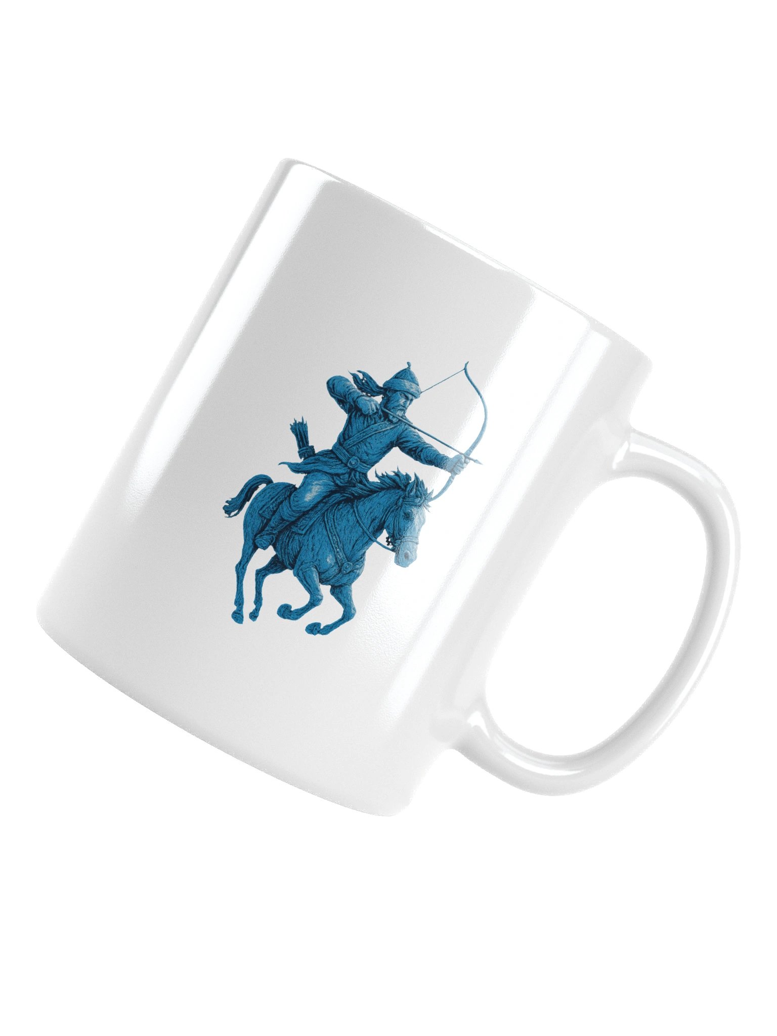 "Steppe Archer Reverie" Monochromatic Artisan Anime Mug - 11oz product image (5)