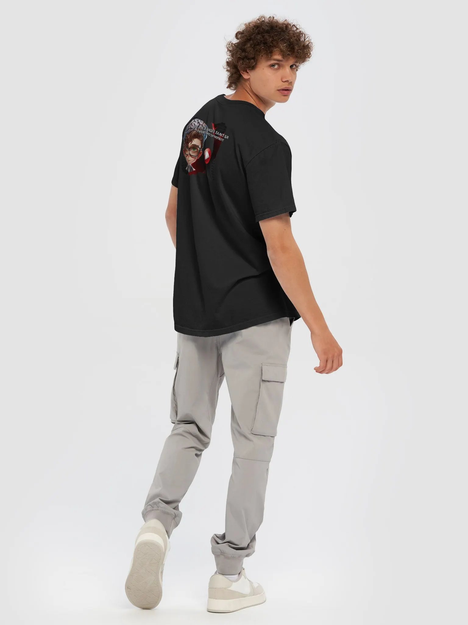 Fire & Ice Wolf Ying Yang Relaxed Tee product image (8)