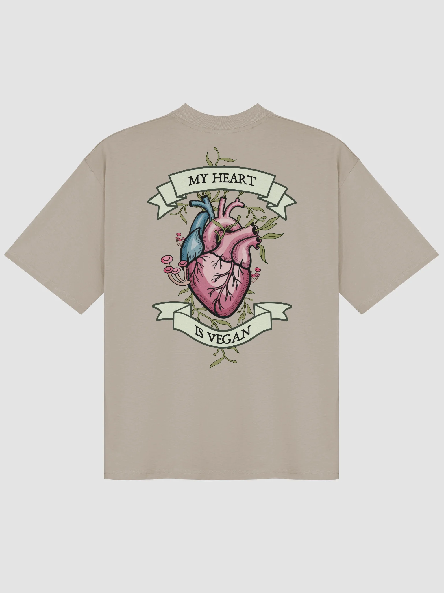 My Heart Is Vegan Oversized Tee product image (3)