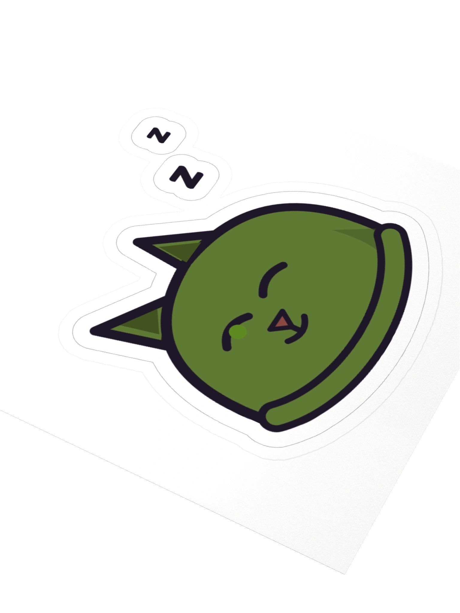 Snooze Slug Sleepy Zombie Cat Laptop Sticker product image (7)