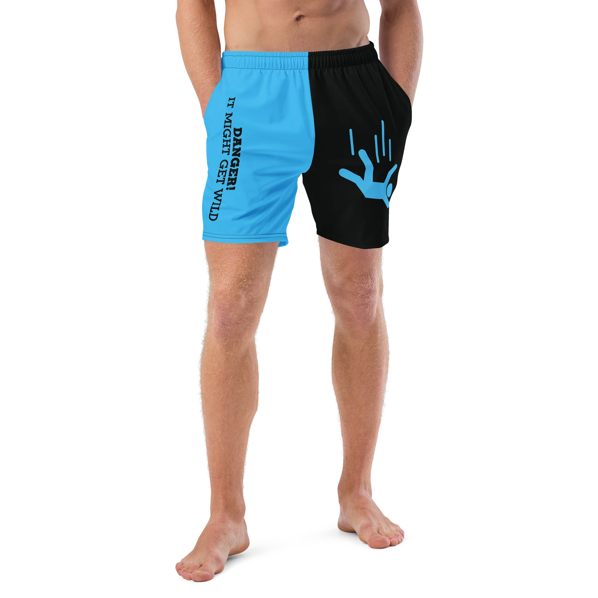 DANGER! - Black/Blue Swim Trunks product image (4)