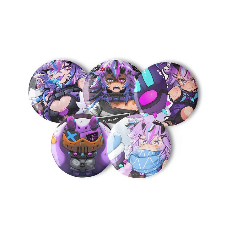 Bunny Pin Buttons Set product image (2)