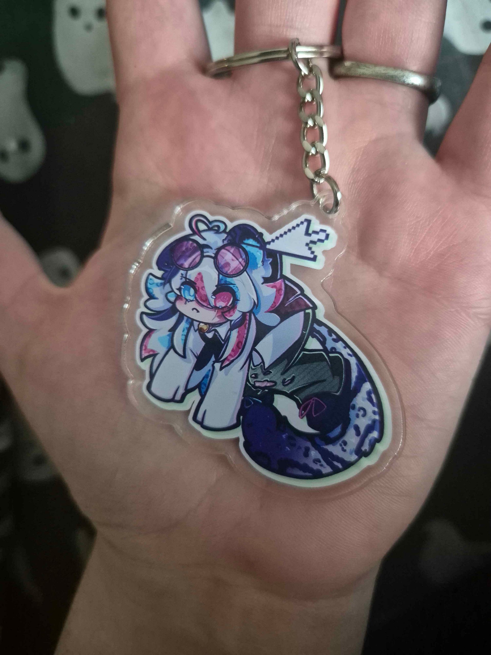 PRE ORDER - MYKIENEAR '8 BIT BUDDY'- Custom Shape Acrylic Keychain product image (2)