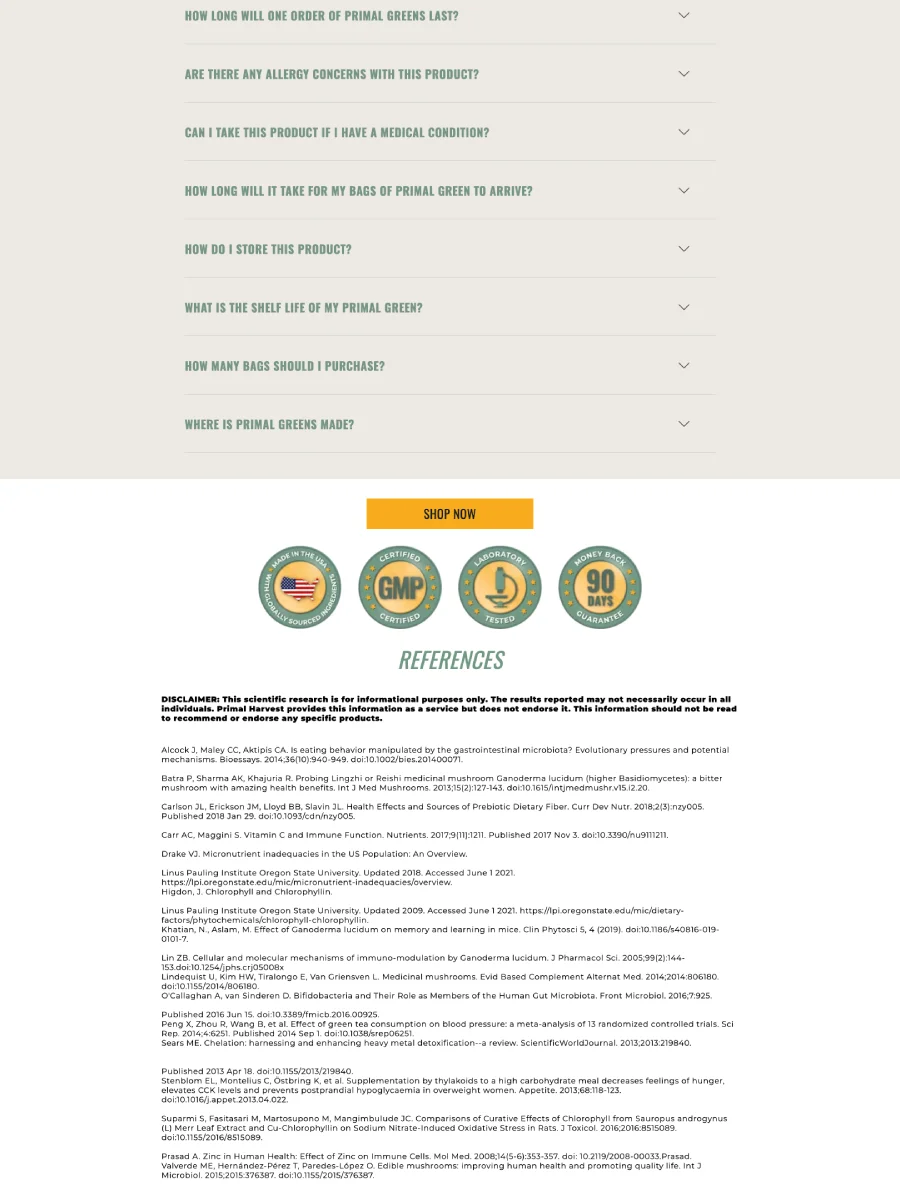 Primal Harvest - Replo Landing Page Template product image (6)
