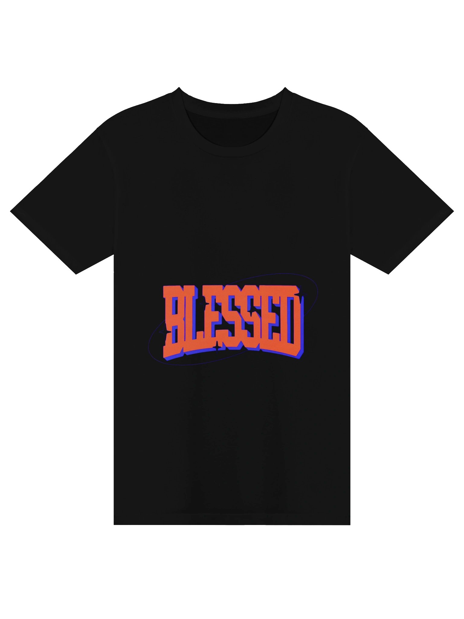 BLESSED Orange Sparkle Tee product image (1)