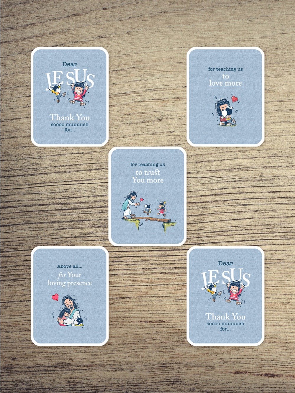"Thank You Jesus" Grace Sticker Sheet (Set of 5) - Vol. 2 product image (2)