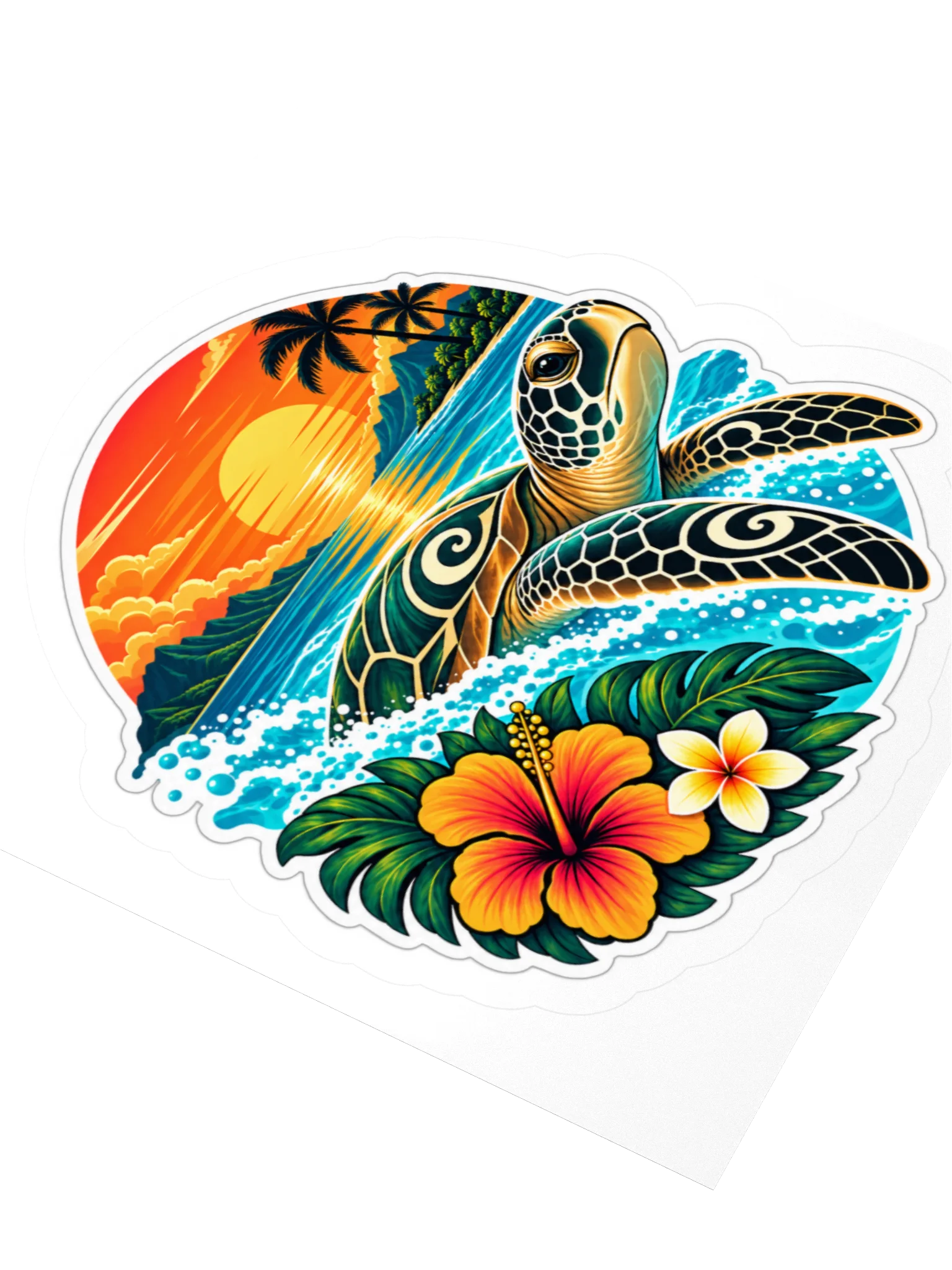 Island Honu Sunset Sticker product image (7)