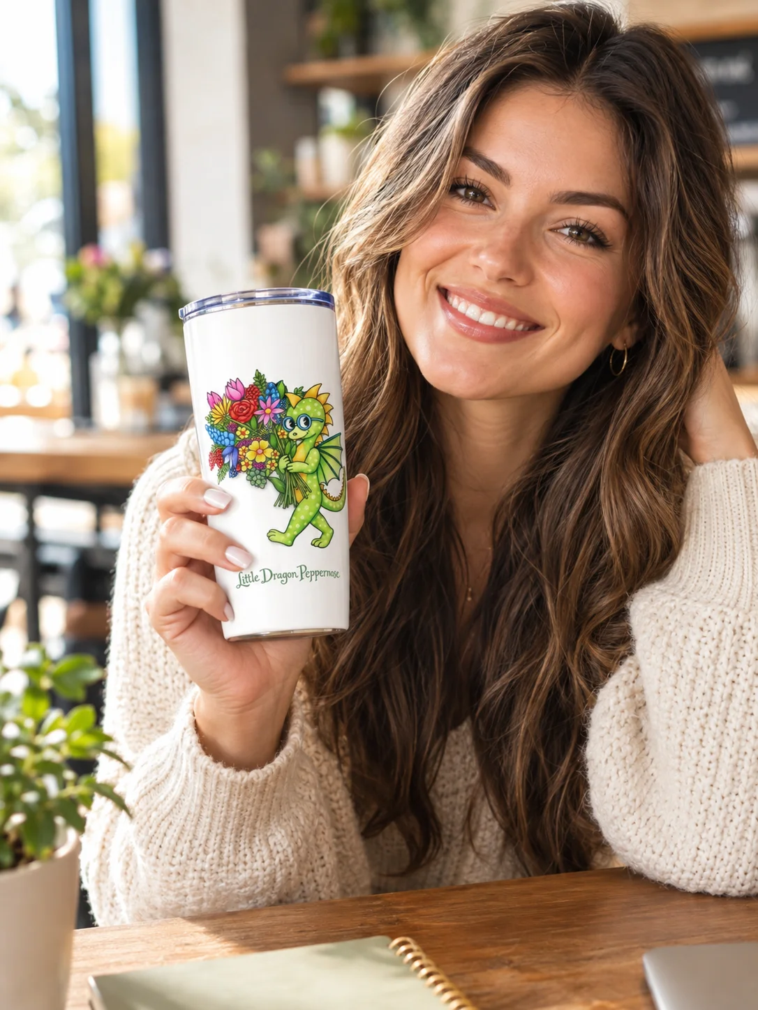Little Dragon Peppernose in Bloom — 20oz Tumbler product image (1)