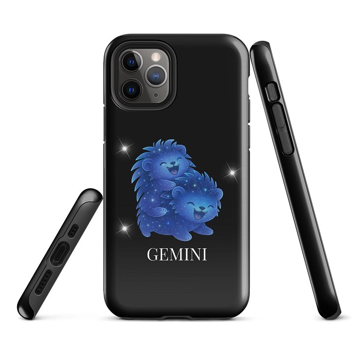 Zodiac hedgie Gemini iPhone phone case product image (1)