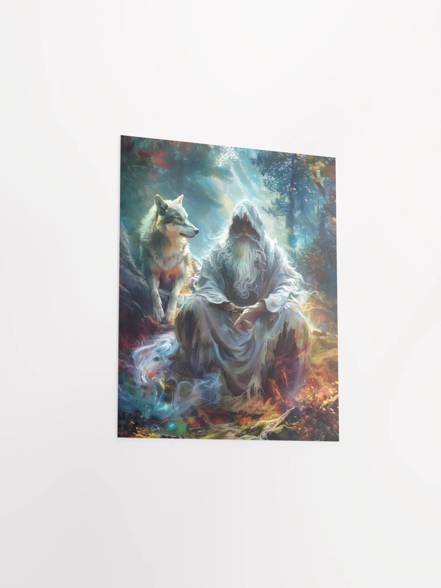 Sorcerer with his wolf - Poster product image (16)