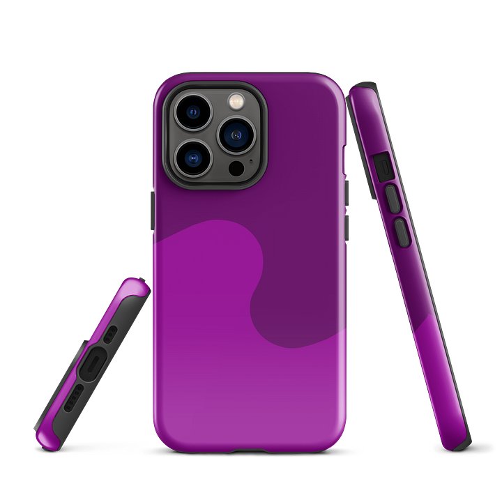 Purple Fume Minimal Wave iPhone Case product image (2)