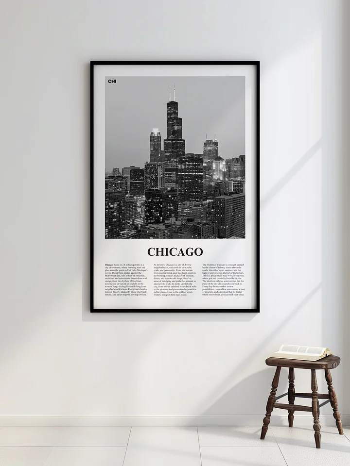 Chicago 04 Newspaper Poster | Framed product image (2)