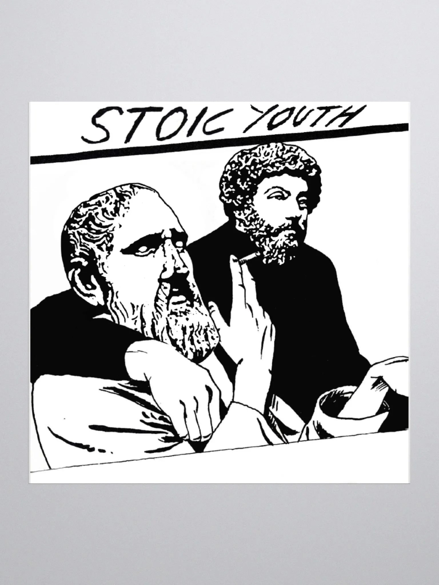 Stoic Youth Kiss Cut Stickers by Allcolor Sticker product image (1)