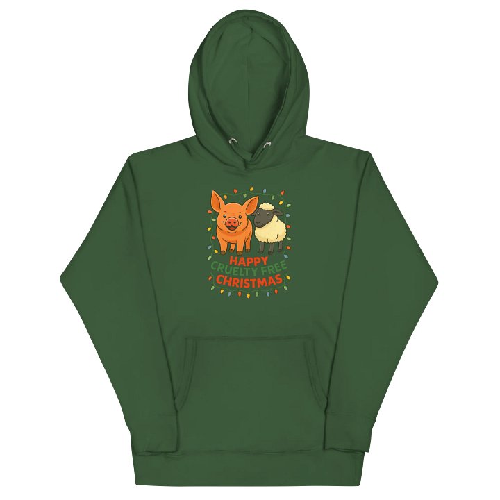 Happy Cruelty Free Christmas Hoodie product image (2)