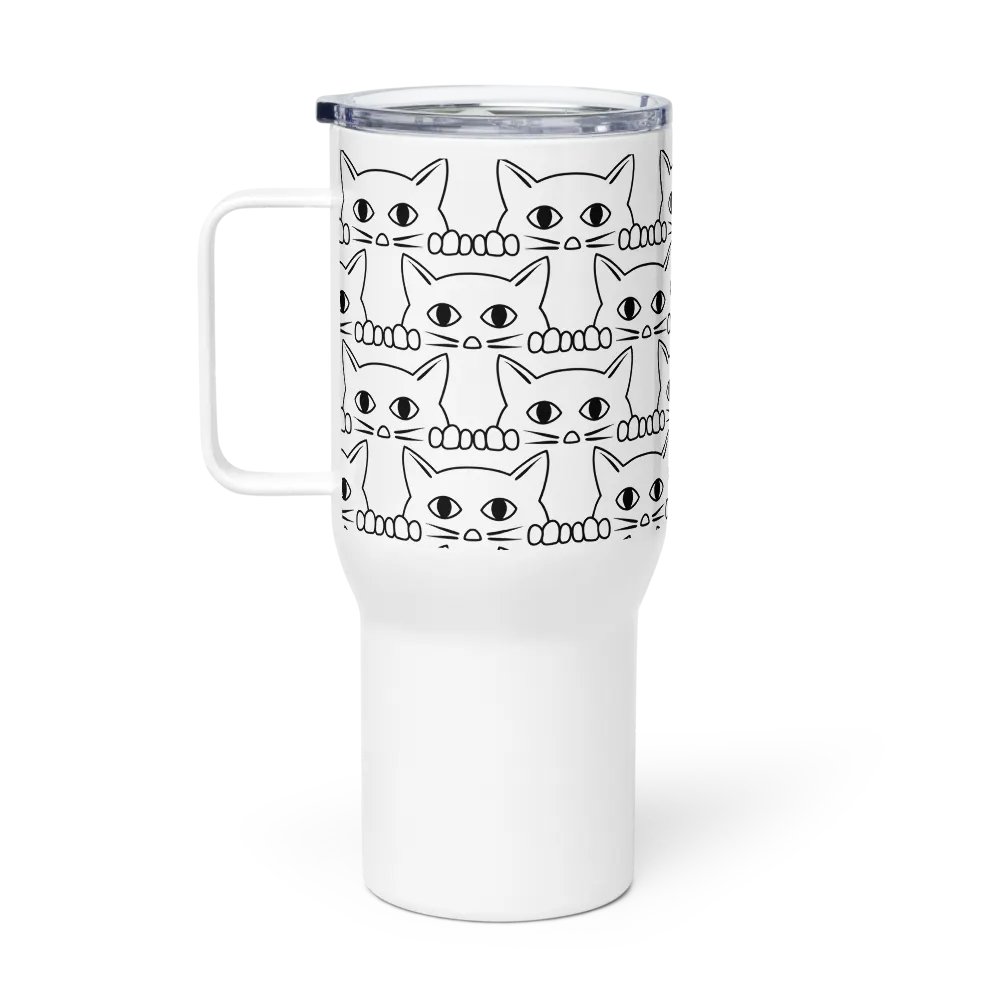 Peeping Kitten 25 oz Travel Mug product image (2)