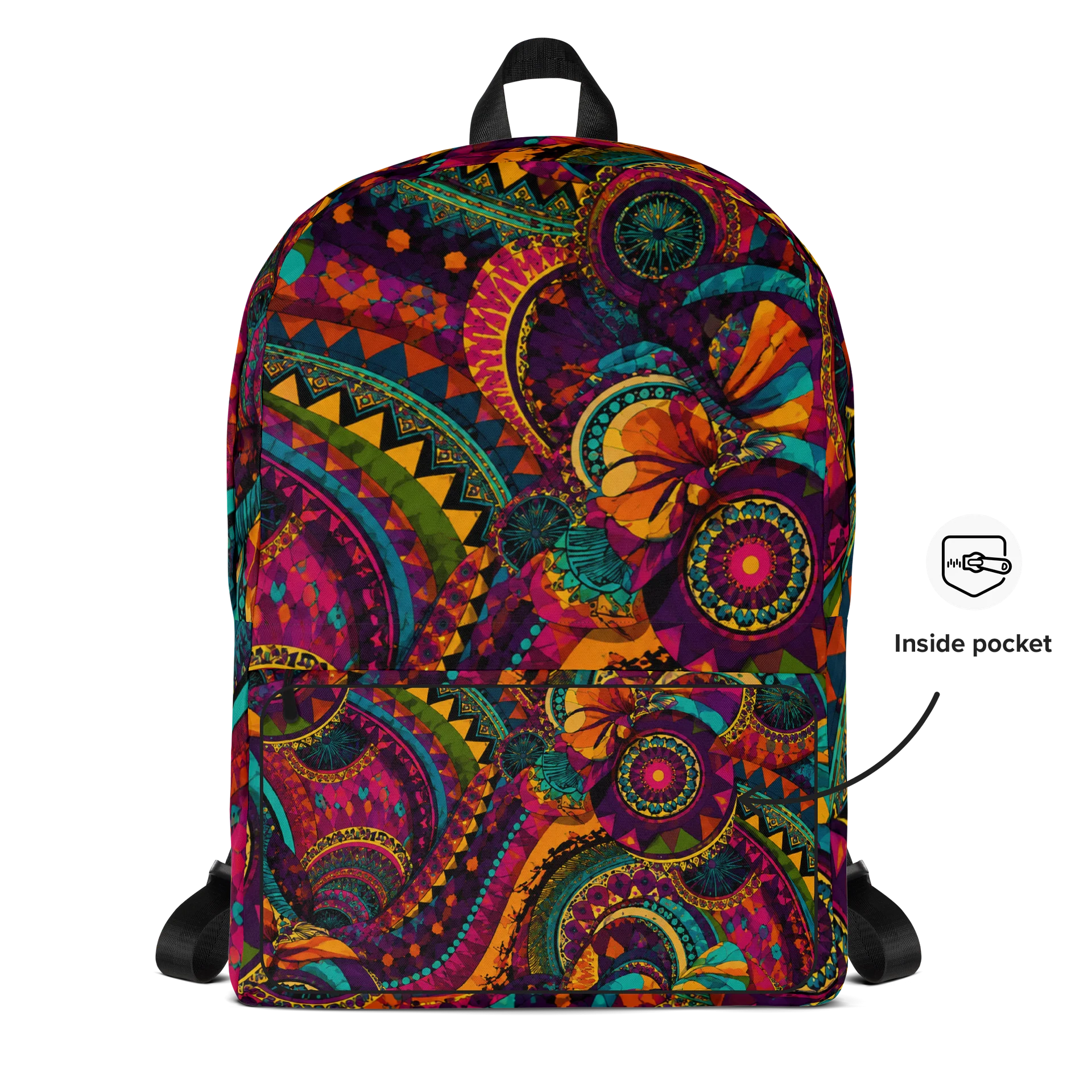 Vibrant Mandala All-Over Print Backpack product image (5)