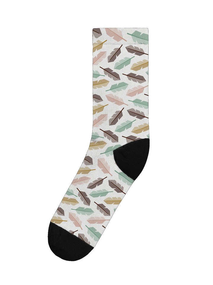 Mid-Century Modern Feathers Premium Sustainable Crew Socks product image (1)