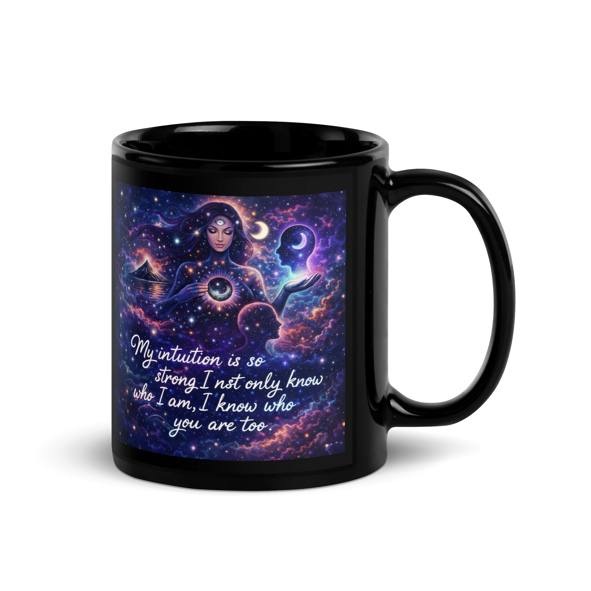 Intuitive Cosmic Connection -Black Mug product image (3)